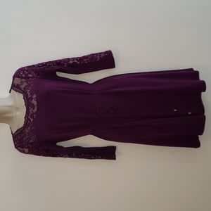 Ivanka Trump dress size 8.  Beautiful jewel tone purple. Excellent condition